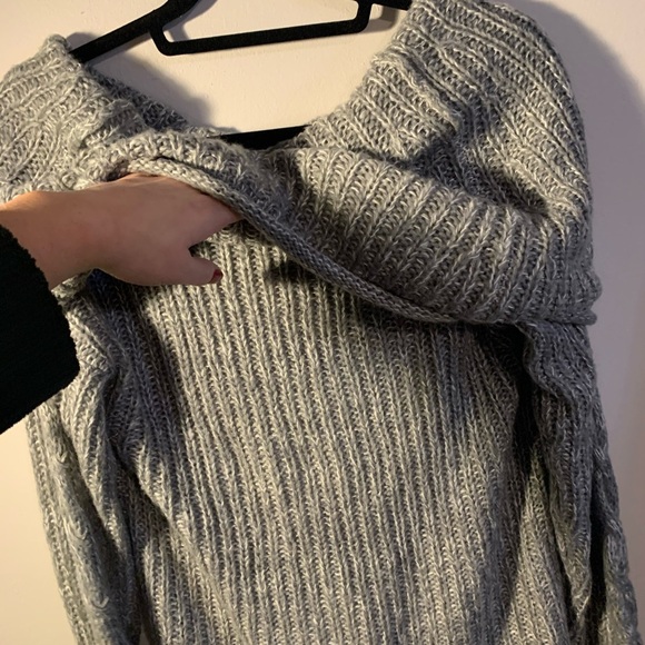 Grey off the shoulder sweater- Love & Liberty - Picture 5 of 7